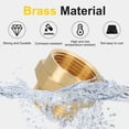 thumbnail image 3 of Uxcell 3/8" NPT Macho x 1/2" NPT Hembra Accesorio de Tubo de Latón con Cinta - 2Pcs, 3 of 7