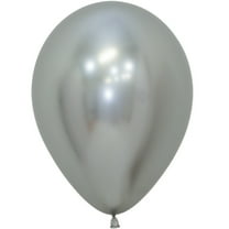11 inch Sempertex Reflex Silver Latex Balloons (50 Pack) - Party Supplies Decorations