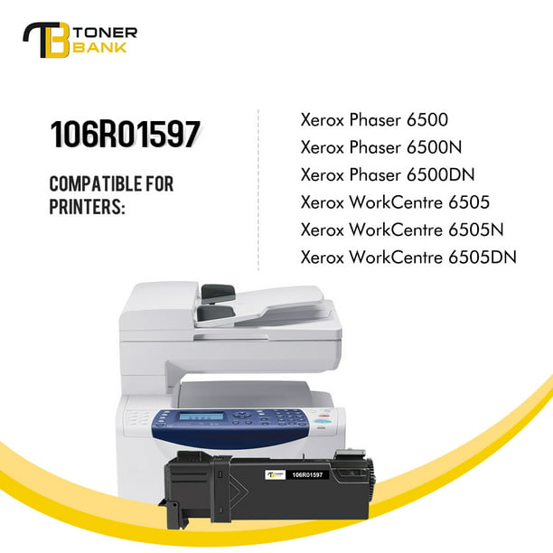 amanecer quemar traqueteo Toner Bank 8-Pack Compatible Toner for Xerox 106R01596 Phaser 6500 6500N  6500DN WorkCentre6505 6505N 6505D Printer Cartridge 2x Black, 2x Cyan, 2x  Magenta, 2x Yellow - Walmart.com