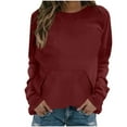thumbnail image 3 of Lenago Sweatshirts for Women Plus Size Long Sleeve Shirts Crewneck Tops Pullover Blouse Oversized Pullover Womens Hoodies Sweatshirts Tunic Tops Lightweight Pullover Sweatshirts With Pockets, 3 of 6