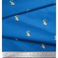 thumbnail image 3 of Soimoi Cotton Voile Fabric Dot,Leaves & Peony Floral Print Sewing Fabric Yard 42 Inch Wide, 3 of 3