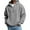 Gray, variant on Quarter Zip Hoodie Mens Waffle Knit Drawstring Hooded Sweatshirt Plain Pullover with Pocket Long Sleeve Fall Tops (XL, Gray)