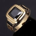 thumbnail image 6 of Opolski Ring Square Shape 4 colors Stainless Steel Business Man Ring for Daily Life, 6 of 8