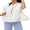 White, variant on Gupgi Women White Shirts Basic Tie Front Tops Casual Summer Eyelet Lace Doll Collar Short Sleeve Blouses