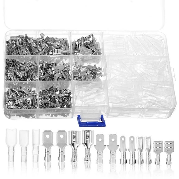 MLINS 540 Pcs Spade Connectors For Wiring Male Female Wire Connector Speaker Wire Connector Spade Terminal Connectors Crimp