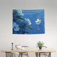 thumbnail image 2 of Kdxio Hibiscus Flowers Calm Water Wall Hanging Tapestries Banner For Bedroom College Dorm Home Living Room Party Decor 29X37 In, 2 of 8
