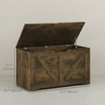 thumbnail image 3 of HOMCOM Storage Chest for Living Room, Wooden Box, 31.5"W, Brown, 3 of 10