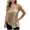 Khaki, variant on Tauxra Satin Blouses for Women Off The Shoulder, Sleeveless Satin Blouses for Women with Asymmetrical Hem, Business Casual Tops for Women Office