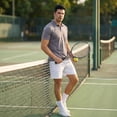 thumbnail image 6 of YUSHOW Men's Polo-Shirt Short Sleeve Performance Moisture Wicking Dry Fit Golf Shirts for Men Gray,2XL, 6 of 8