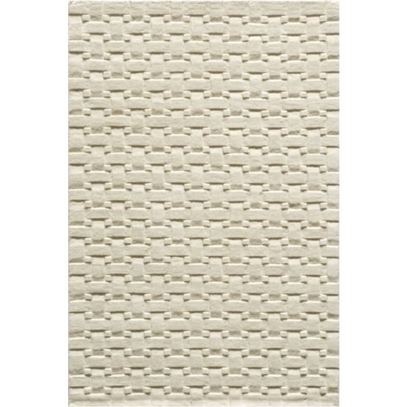 Momeni Rugs Metro Collection, 100% Wool Hand Loomed Contemporary Area Rug, 2'3" x 3'9", Ivory