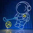 thumbnail image 2 of Glowneon Astronaut Playing Golf Neon Sign, Astronaut Golf Led Light, 2 of 4