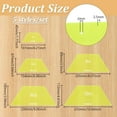 thumbnail image 2 of Half Hexagon Quilting Template 4/6/8/9/10inch Acrylic Quilting Ruler Allowance Templates Ruler for DIY Hand Patchwork Machine Quilting Sewing Needlework Craft Green DIY, 2 of 6