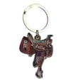 thumbnail image 5 of 2 Llavero colgante de acrílico personalizado de la silla de montar para los vaqueros occidentales del amante de los caballos, 5 of 5