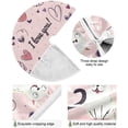 thumbnail image 2 of SKYSONIC Valentine's Day Heart Christmas Tree Skirt Home Decoration Large Round Christmas Tree Skirt for Holiday Party Home Christmas Day Ornaments 35.4 Inch, 2 of 6