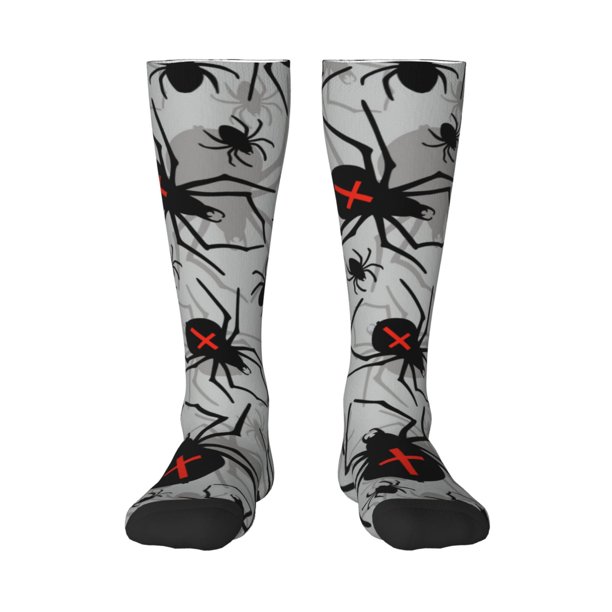 Balery Spiders Calcetines novedosos Calcetines deportivos Calcetines hasta la rodilla Calcetines de algodón Calcetines originales y geniales