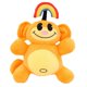 thumbnail image 2 of Mono de peluche arcoíris de CodenameKids Next Door, mono colorido, peluche kawaii, regalo para niños, regalos de Navidad, juguetes para bebés., 2 of 2
