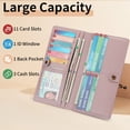 thumbnail image 3 of FALAN MULE Ultra Slim Thin Wallet for Women Bifold Leather RFID Blocking Designer Credit Card Holder, 3 of 10