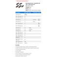 thumbnail image 2 of Front Brake Pad Set - Compatible with 1988 - 2000 Honda Civic 1989 1990 1991 1992 1993 1994 1995 1996 1997 1998 1999, 2 of 2