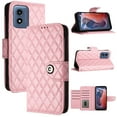 thumbnail image 6 of for Motorola Moto G Play 4G 2024 Wallet Case, Elegant Card Holder Cash Slot PU Leather Kickstand Wrist Strap Shockproof Protective Flip Women Girls Case for Motorola Moto G Play 4G 2024, Pink, 6 of 7
