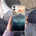 thumbnail image 5 of Mountain Sunset for iPhone 12 Case, Nature Wilderness Landscape Pattern, Trendy Soft TPU Protective Case for iPhone 12, 5 of 5