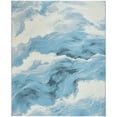 thumbnail image 2 of Nourison Color Splash 9'10" x 13'2" Ivory Blue Coastal, Nautical & Beach Rug, 2 of 9