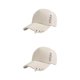 thumbnail image 1 of Gorra de béisbol Qarigey Algodón Transpirable Estilo Hiphop Caqui 2Conjunto, 1 of 6