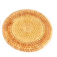 thumbnail image 2 of Handwoven Rattan Coasters for 6 Boho Rattan Placemats, Housewarm, 2 of 4