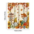 thumbnail image 3 of Bathroom Maple Leaf Pumpkin Gnome Sunflower Shower Curtain Machines Washable Waterproof Polyester Shower Curtain 71x59in Autumns Decorative Bathtub, 3 of 6