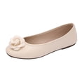 thumbnail image 2 of Round Toe Bowknot Comfortable Women's Casual & Dress Shoes Daily Wear Spring Summer Plus Size Office Work Beige A 5.5, 2 of 9