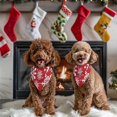 thumbnail image 4 of Dog Bandana 2 Pack,Red Christmas Snowflake Pattern Bandanas for Dogs,Cat Bandana,Small/ Large Dog Bandana 2 Size,Dog Bandanas Girl Boy, 4 of 6