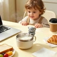 thumbnail image 4 of MMJ Portable Fan Hot Food Cooler Cute Dinosaur Shape Hanging Cup Blower Compact Kitchen Office Coffee Tea Milk Mealtime Desktop, 4 of 7