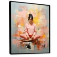 thumbnail image 2 of Designart "Minimalistic Yoga Meditation" Yoga Floater Framed Wall Decor, 2 of 5