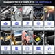 thumbnail image 3 of Escáner Automotriz Obd2 Ancel X6 Bidireccional con BST100 12v Probador De Batería De Coche, 3 of 9