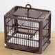 thumbnail image 5 of Jaula para pájaros loro, jaula de viaje para loros, plegable, fácil de limpiar, accesorios para mascotas, jaula para uso doméstico, casa para mascotas marrón, 5 of 7