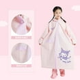 thumbnail image 6 of Sanrio Children's Raincoat Kuromi Cartoon Thickened Waterproof Eva Rain Coat Kids Clear Transparent Tour Rainwear Suit Raincoats, 6 of 23