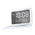 thumbnail image 1 of jifeng Digital Alarm Clock Charging Dimmer Fast Charging for Desk White, 1 of 4