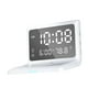 thumbnail image 1 of Reloj despertador digital multifuncional portátil de carga rápida y ajustable Blanco, 1 of 4