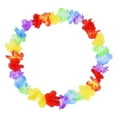 thumbnail image 4 of GOOHOCHY 10pcs Colorful Hawaiian Necklace Flower Garland Tropical Luau Party Favors Beach Costume Accessory, 4 of 8
