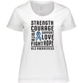 thumbnail image 3 of Inktastic ALS Awareness Strength Courage Support Women's Plus Size T-Shirt, 3 of 5