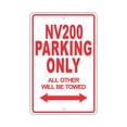 thumbnail image 1 of NISSAN NV200 Parking Only All Others Will Be Towed Ridiculous Funny Novelty Garage Aluminum Sign 8"x12" Plate, 1 of 1
