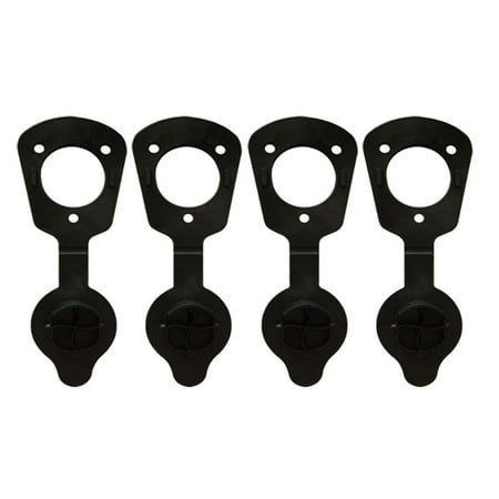 4Pcs Small Caps & Gaskets Rubber Fishing Rod Holder Caps Boats Kayaks Accessories