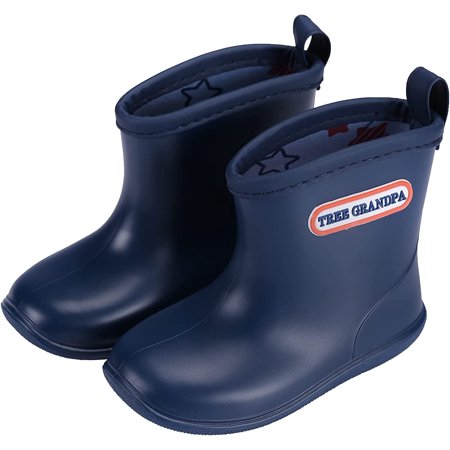 

QWZNDZGR Toddler Rain Boots Baby Kids Easy-on Rain shoes Children Waterproof Shoes for Boys Girls(1-6 Years)
