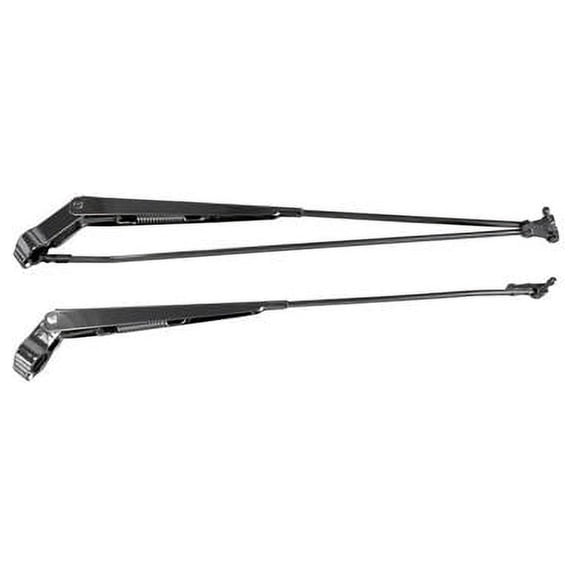 Windshield Wiper Arm Set - Chrome - Compatible with 1968 - 1972 Chevy Chevelle with Hidden Wiper Option 1969 1970 1971