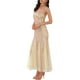 thumbnail image 4 of INSPIRE CHIC Vestido de cóctel de lentejuelas para mujer, maxi, de un solo hombro, sirena, para fiestas, bodas, color champán, 4 of 6