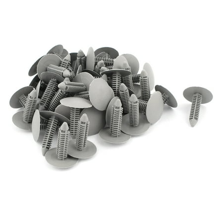 

Unique Bargains 50 Pcs Gray Plastic Rivet Car Door Trim Panel Retainer Clip