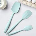 thumbnail image 4 of Silicone Spatula 3‑Piece Set Heat Resistant 600°F Non‑Stick Rubber Spatulas with Stainless Steel Core ALLWIN HOUSEWARE Large Spatula, Spoonula & Mini Spatula for Cooking & Baking, Macaron Navy, 4 of 6