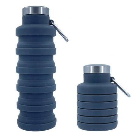 

Leke Silicone Collapsible Water Bottle Cycling Telescopic Cup Sports Water Bottle