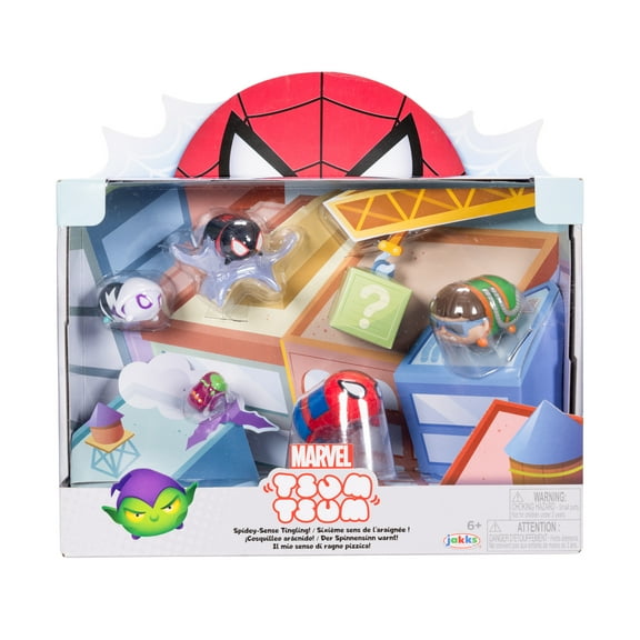 Marvel Tsum Tsum Spider-Man Deluxe Collectable Story Theme Set