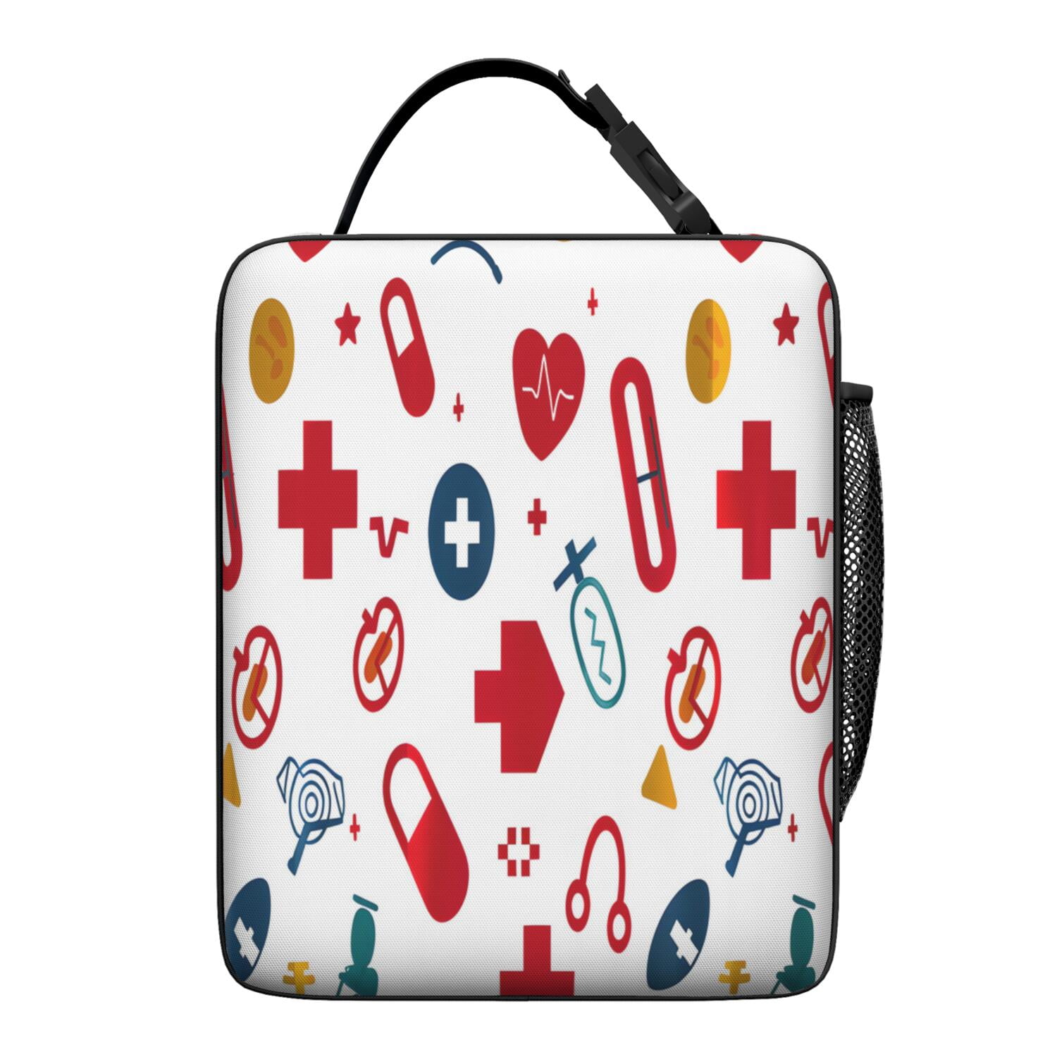 Funny Nurse Gift Lunch Bag – “Nurse Life” Themed Insulated Bento Tote with Cute Medical Design, Waterproof Reusable Cooler for Work, Travel, or Nursing School Essentials