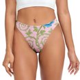 thumbnail image 2 of Endives Womens Briefs Floral Printed Breathable Seamless Thongs Comfortable Panties Women's Underwear Breathable Panties for Women, 2 of 4